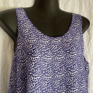 Medium Calvin Klein Blouse Blue & White Sleeveless 💙